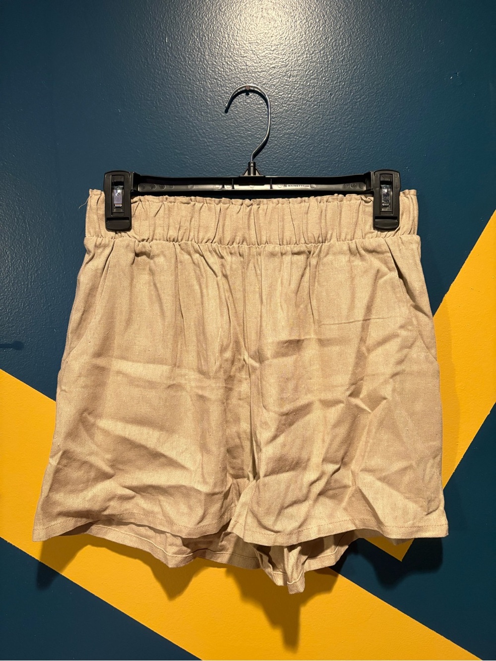 Vici Taupe High Waist Pull-On Linen Shorts NWOT